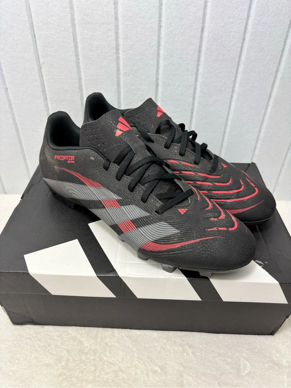 Adidas Predator Elite Stealth Victory Pack FG Men’s‎ soccer shoes Size 11.5
